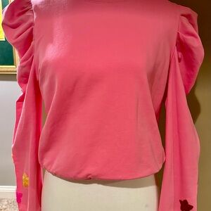 TCEC Pink Long Sleeve Puff Top